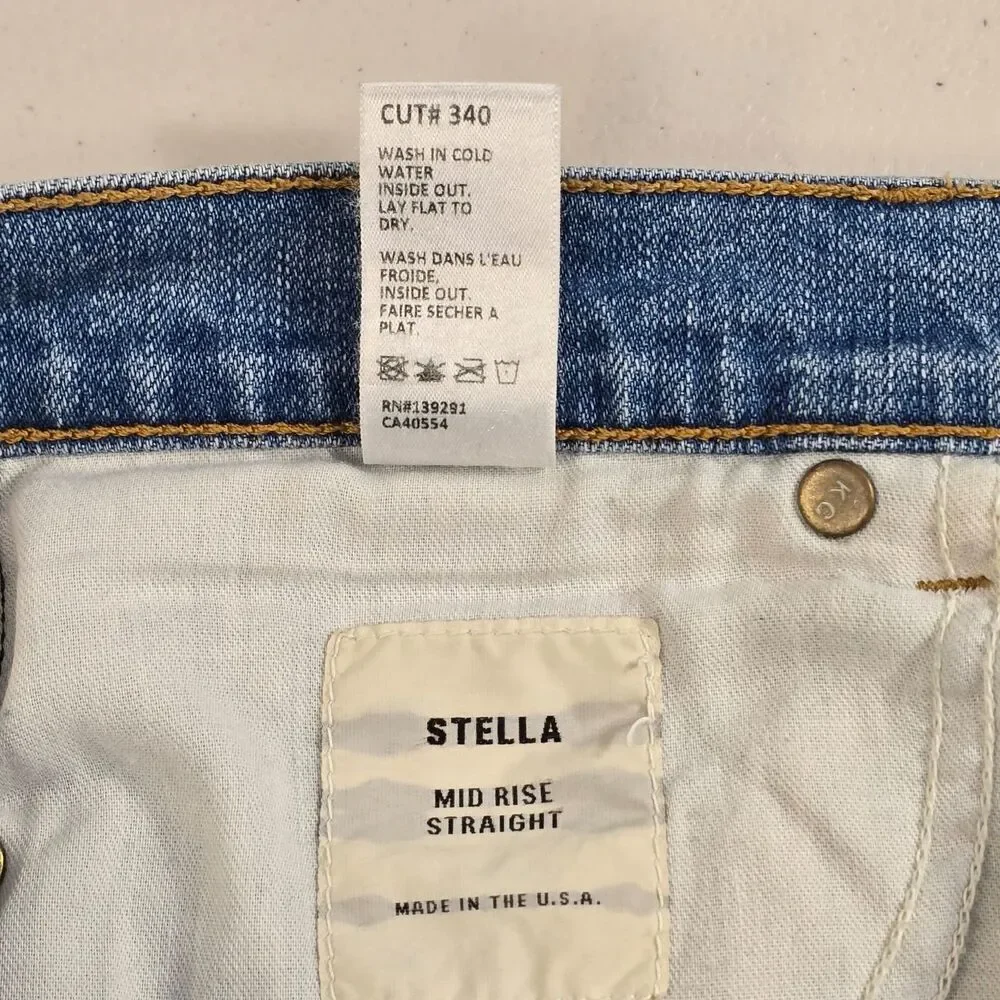 BALDWIN denim Sz Size 27x29 Stella Harvey Mid-rise Straight